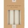 Best Sale 4 rustieke kaarsjes 12cm Kaarsen