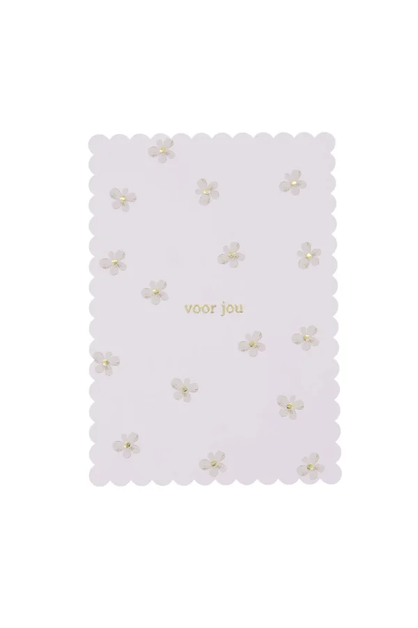 Outlet ansichtkaart voor jou bloemen Kaartjes