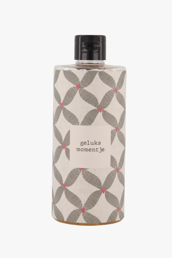 Discount bodywash 500ml geluksmomentje antracietgrijs/roze rood Verzorgingsproducten
