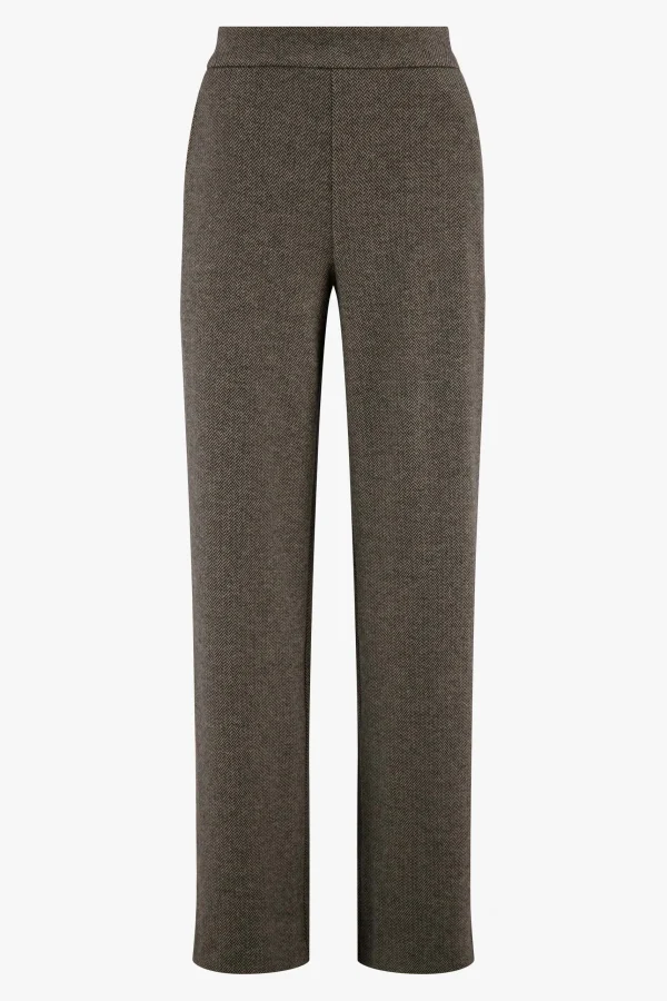 Store broek met visgraat structuur Broeken & Jeans