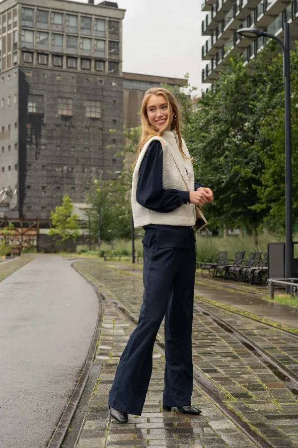 Flash Sale broek van crinkle stof Broeken & Jeans