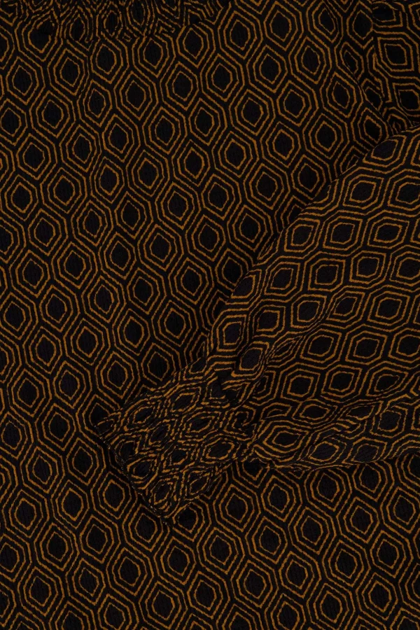 Outlet col met blockprint Tops