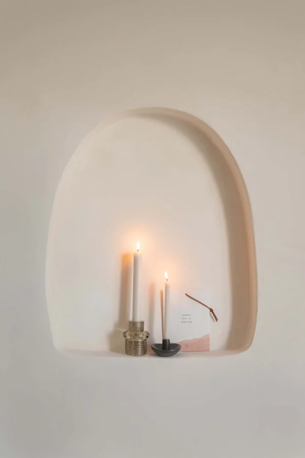 Discount doosje met 10 smalle kaarsjes 17cm Kaarsen