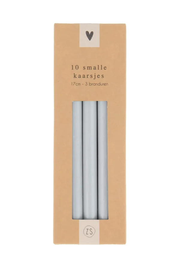 Store doosje met 10 smalle kaarsjes Kaarsen