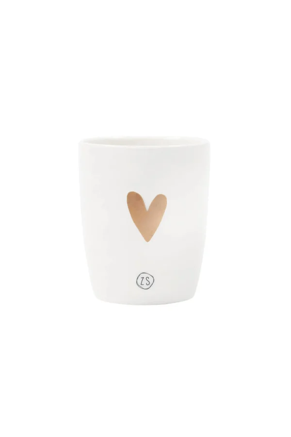 Discount espressomokje goud hartje Servies