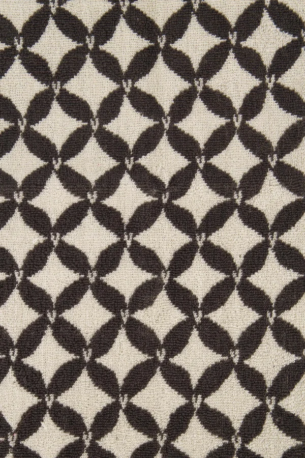 Cheap gastendoekje patroon hartje zand/antraciegrijs Bad