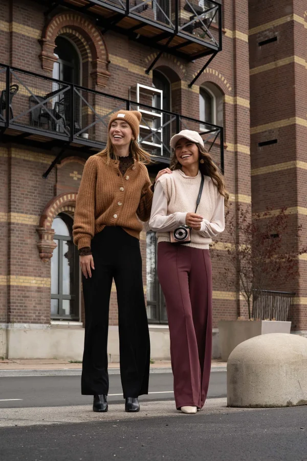 Outlet gebreid vest in bomberstyle Vesten