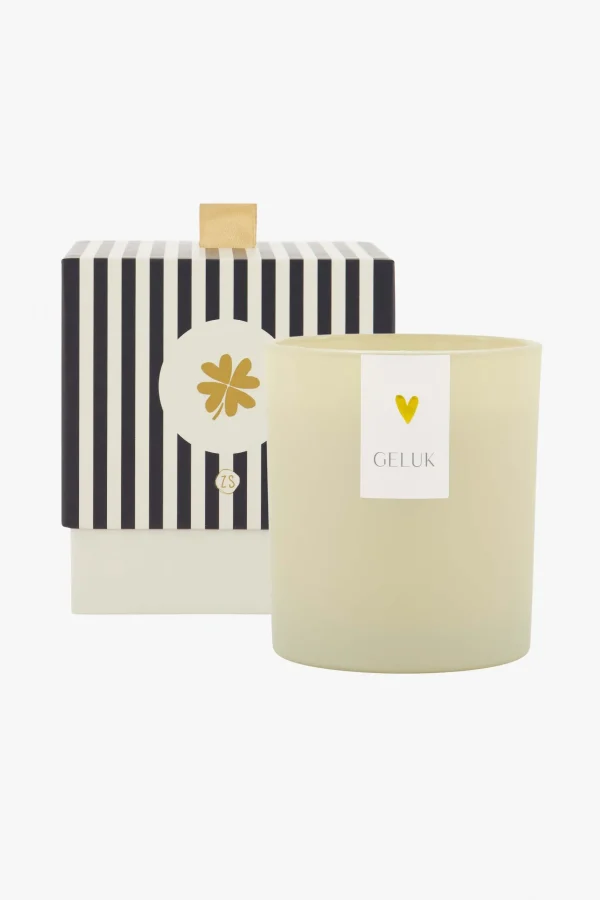 Shop geurkaars in doosje bamboe klavertje Geurkaarsen