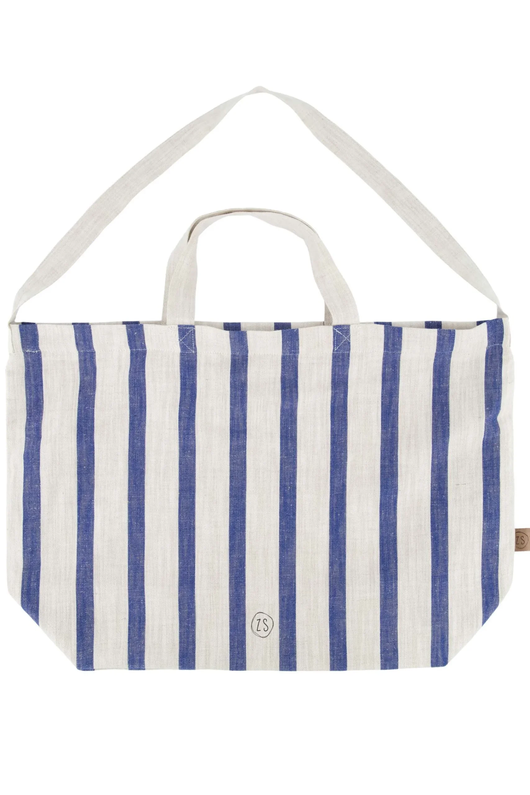 zusss_grote_boodschappentas_gestreept_peper_en_zoutkobaltblauw_0.webp Cheap grote boodschappentas gestreept peper en zout/kobaltblauw Schoudertassen & Handtassen