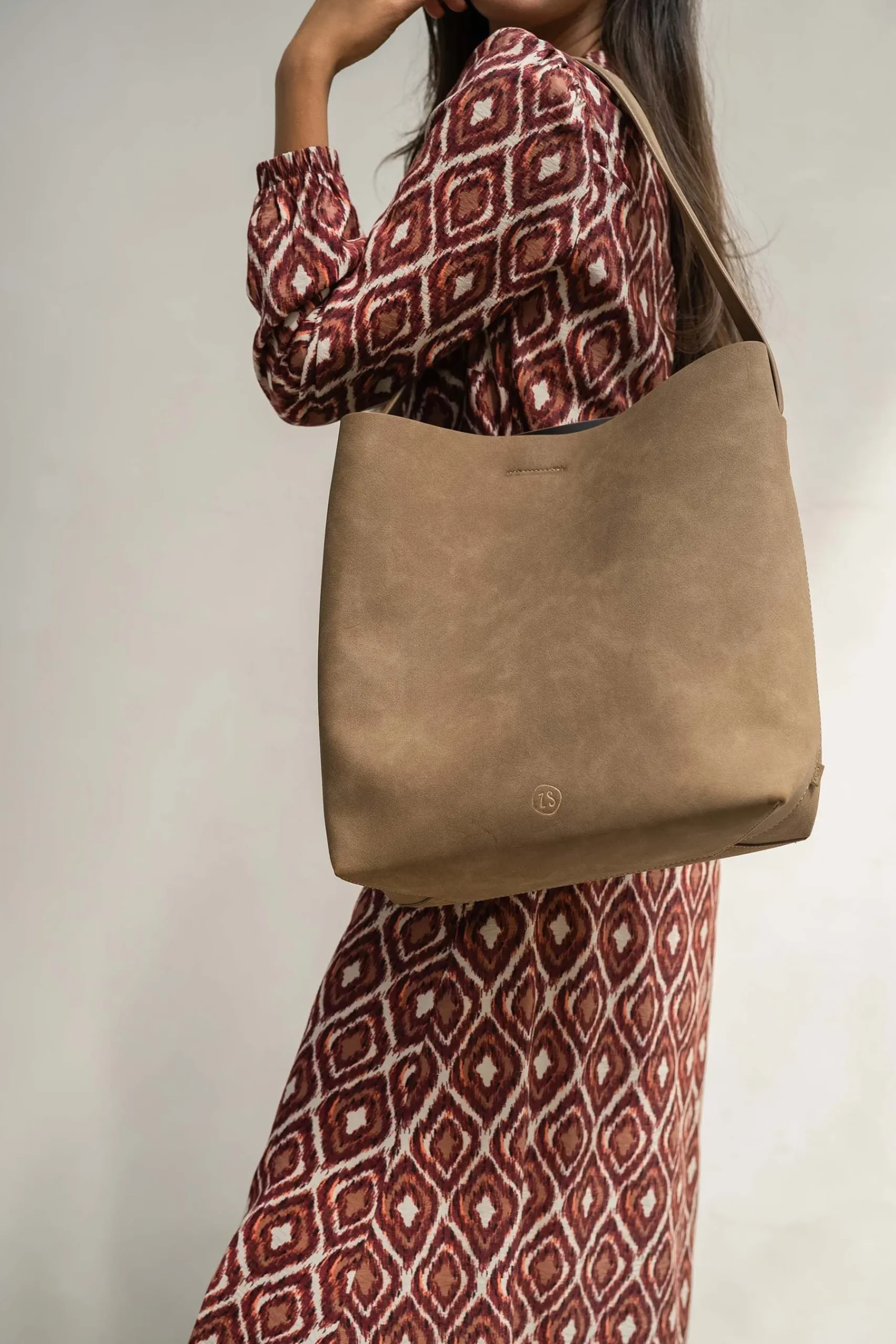 zusss_grote_shopper_bruin_3.webp Cheap grote shopper Schoudertassen & Handtassen