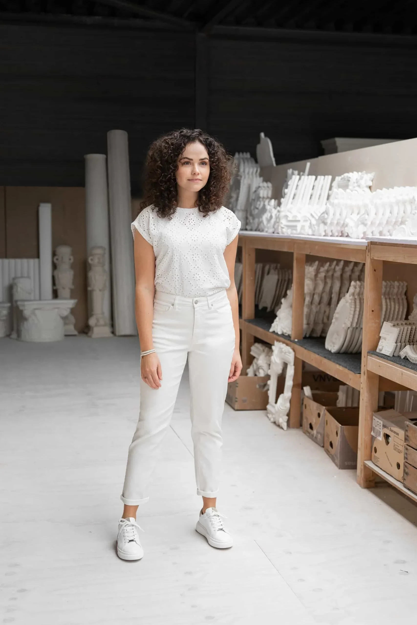 zusss_high_waist_jeans_off_white_6.webp Cheap high waist jeans off white Broeken & Jeans