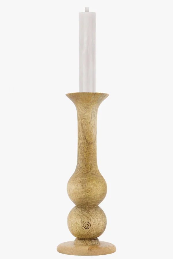 Fashion houten kandelaar L Kaarsen | Kaarsenhouders