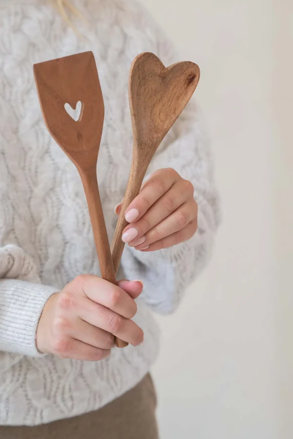 Cheap houten spatel hartje Keukenaccessoires