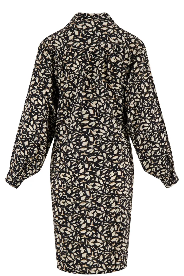 Fashion jurk blaadjes print Jurkjes & Rokken