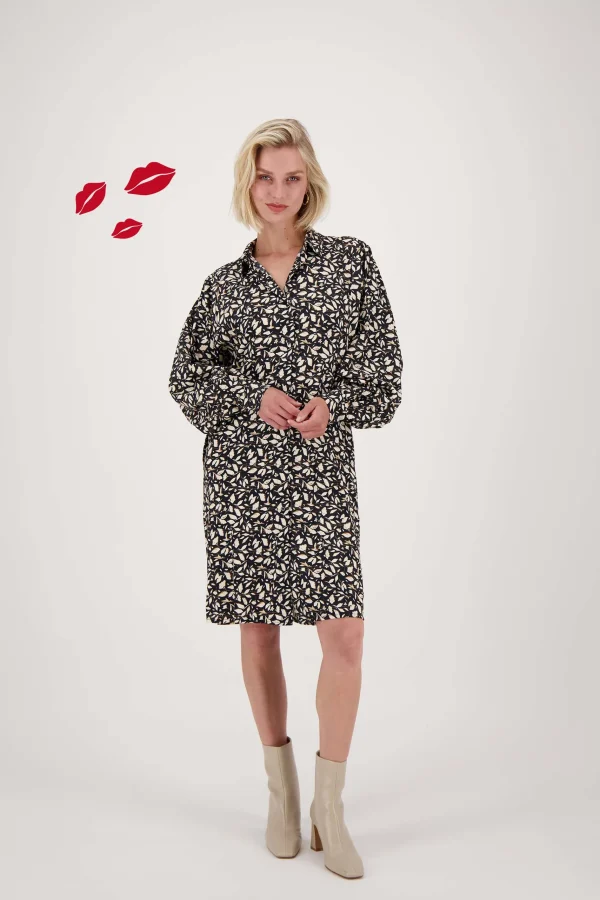 Fashion jurk blaadjes print Jurkjes & Rokken