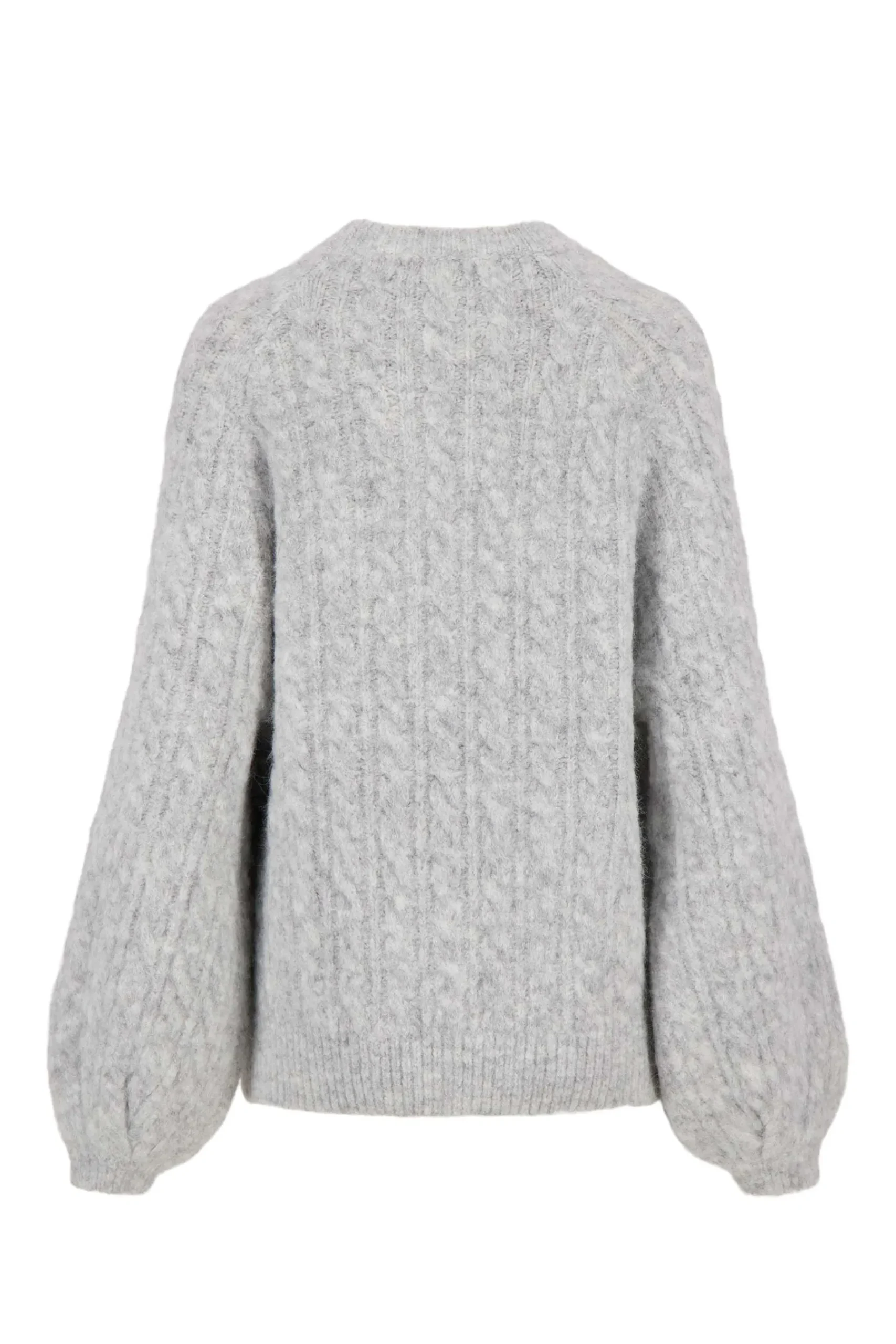 zusss_kabel_trui_met_ballonmouw_lichtgrijs_2.webp Cheap kabel trui met ballonmouw Truien