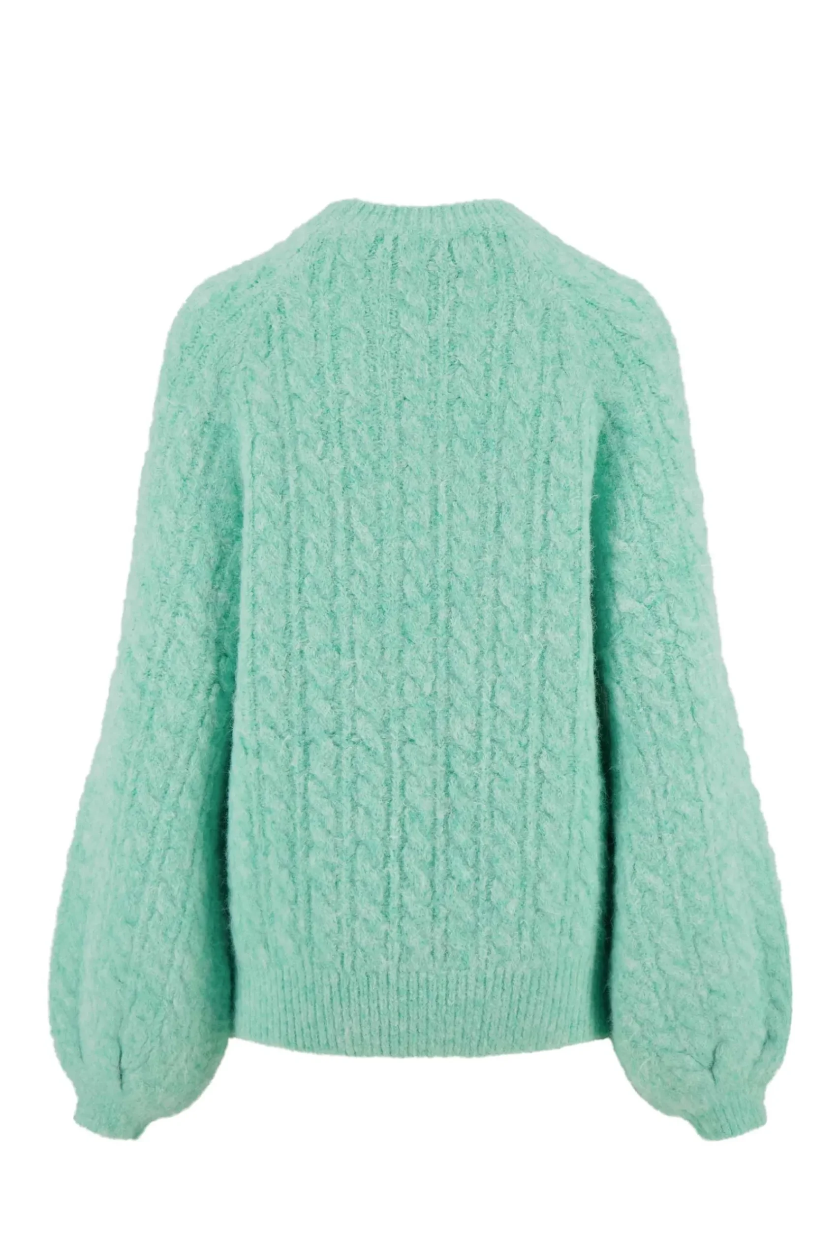 zusss_kabel_trui_met_ballonmouw_mint_2.webp Best Sale kabel trui met ballonmouw Truien