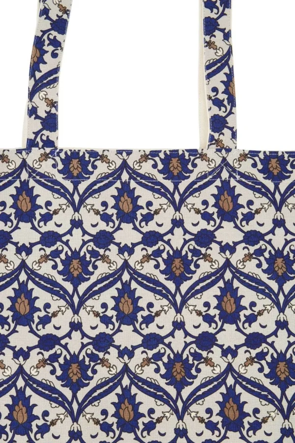 Flash Sale katoenen shopper met print Schoudertassen & Handtassen