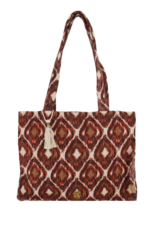 Cheap katoenen tas met ikat print Schoudertassen & Handtassen
