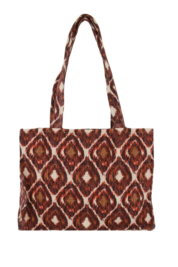 Cheap katoenen tas met ikat print Schoudertassen & Handtassen