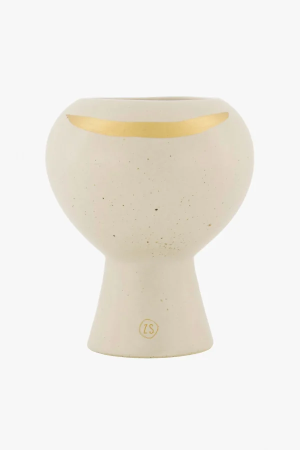 Cheap keramieken geurkaars met gouden streep spikkel Geurkaarsen