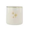 Outlet keramieken geurkaars warme wol sterren L Geurkaarsen
