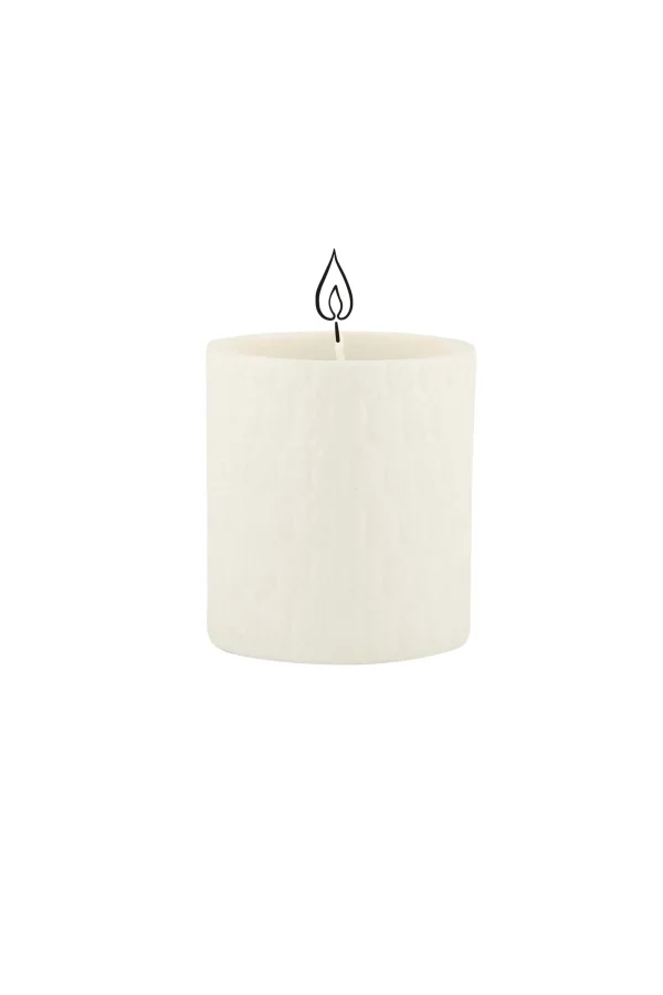 Fashion keramieken geurkaarsje structuur veertjes s Geurkaarsen