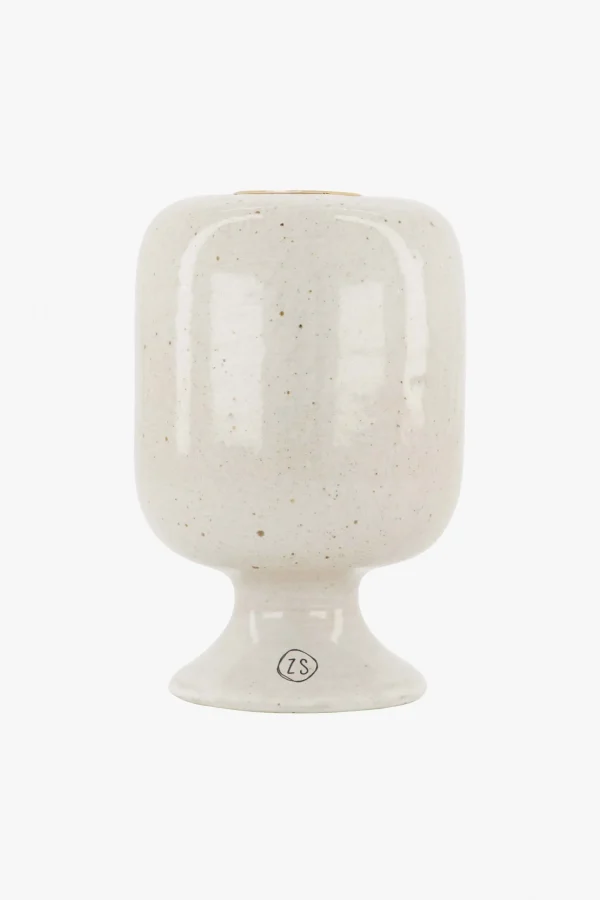 Clearance keramieken kandelaar L glazuur spikkels Kaarsen | Kaarsenhouders