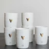 Online koffiemok goud hartje (set van 6) Servies