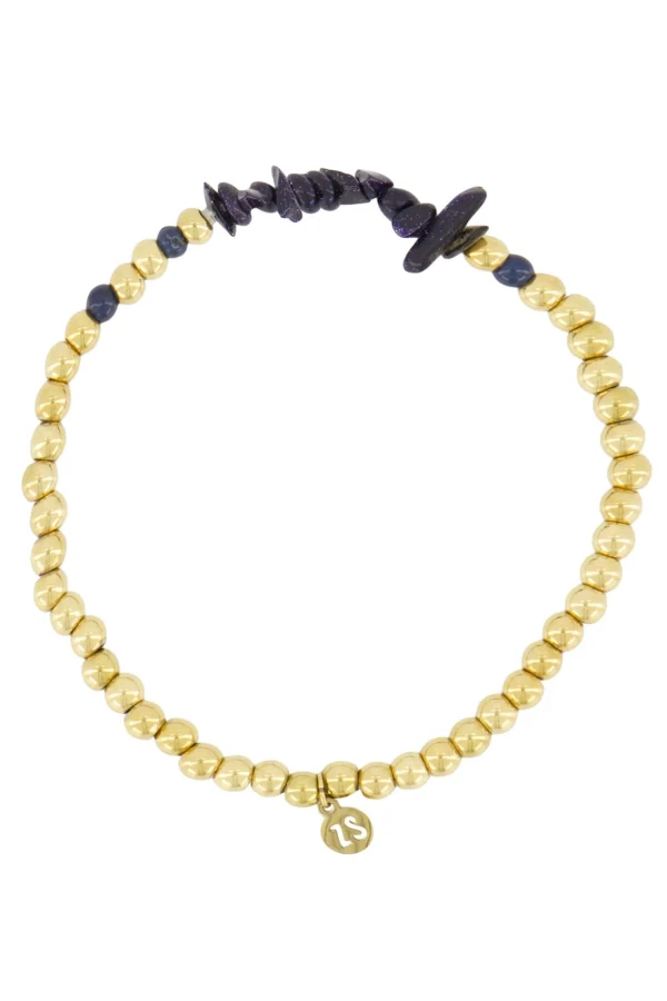 Cheap kralenarmband met glassteen Armbandjes