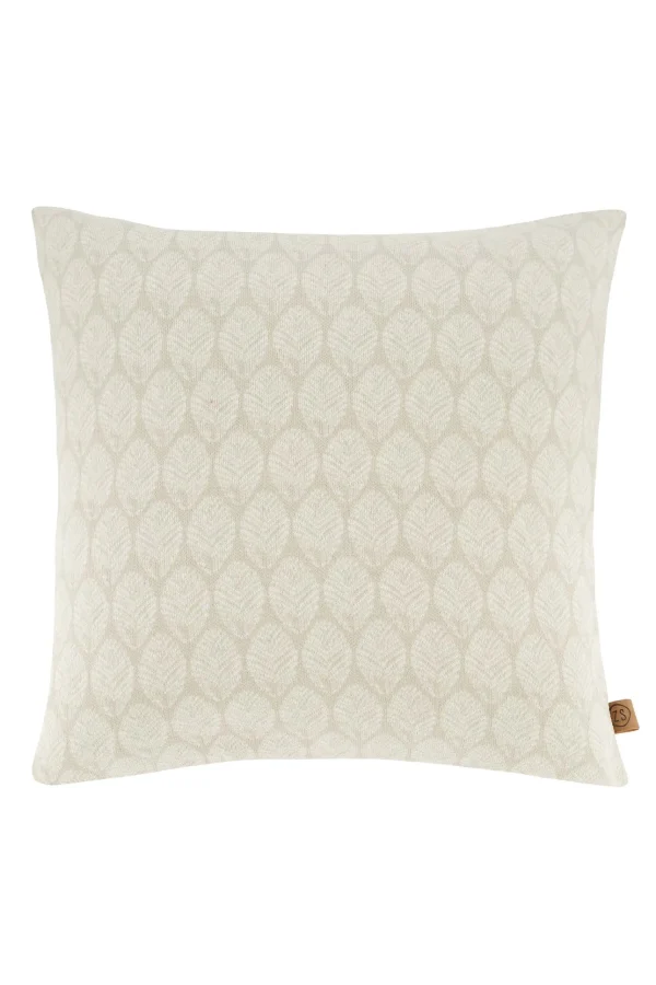 Best kussen fijn gebreid bladpatroon 45x45cm Kussens