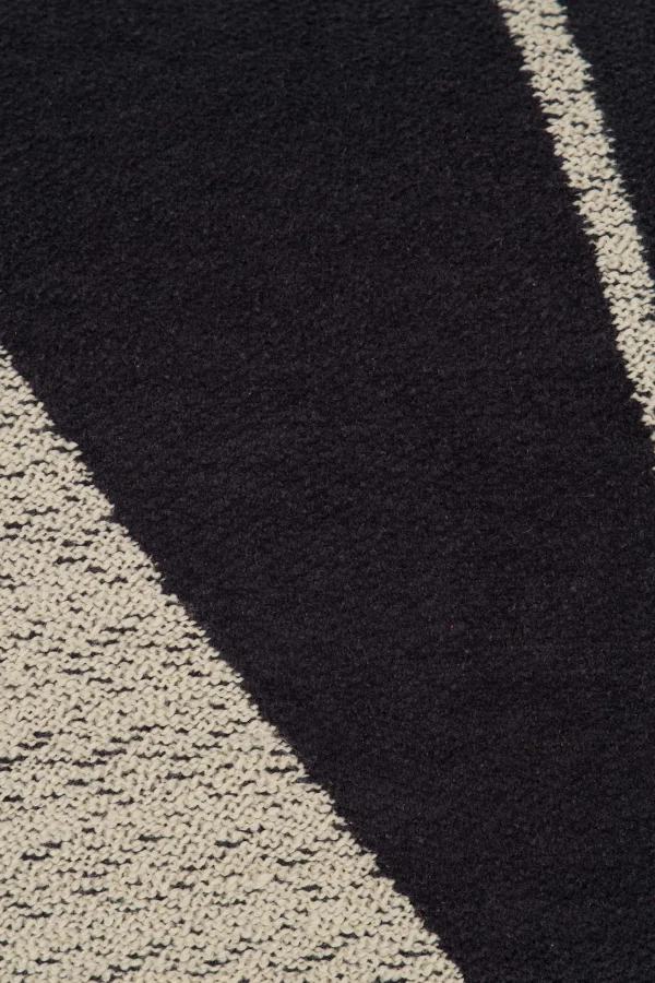 Store kussen grafisch element 60x40cm antraciet Kussens