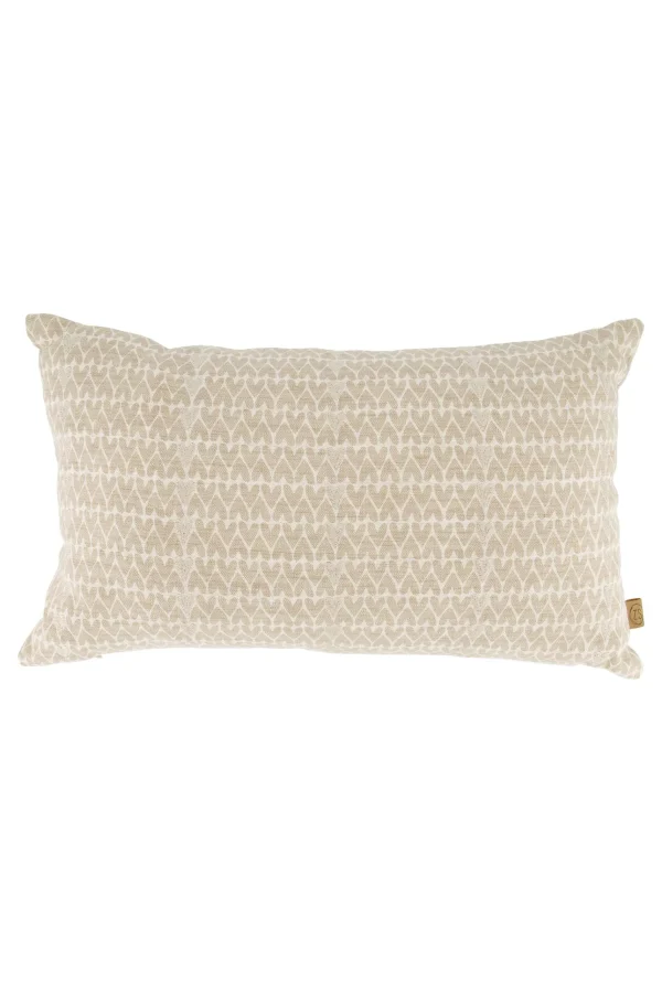 Store kussen hartjespatroon met borduur 50x30cm Kussens