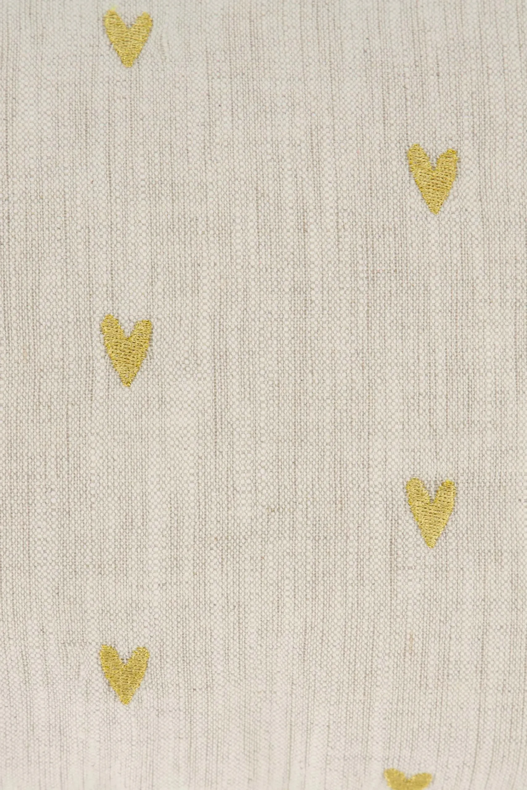 Sale kussen i like you en hartjes 35x25cm peper en zout/goud Kussens