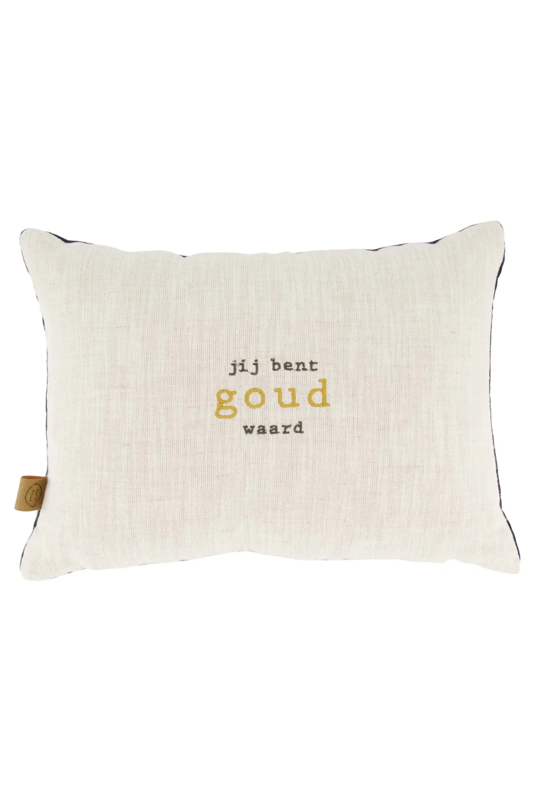 zusss_kussen_jij_bent_goud_waard_xcm_zanddonkerblauw_1.webp Fashion kussen jij bent goud waard 35x25cm Kussens