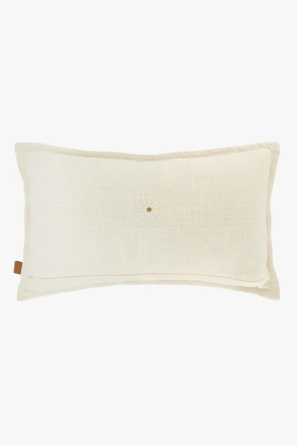 Best kussen ornament print en madeliefje 50x30cm Kussens