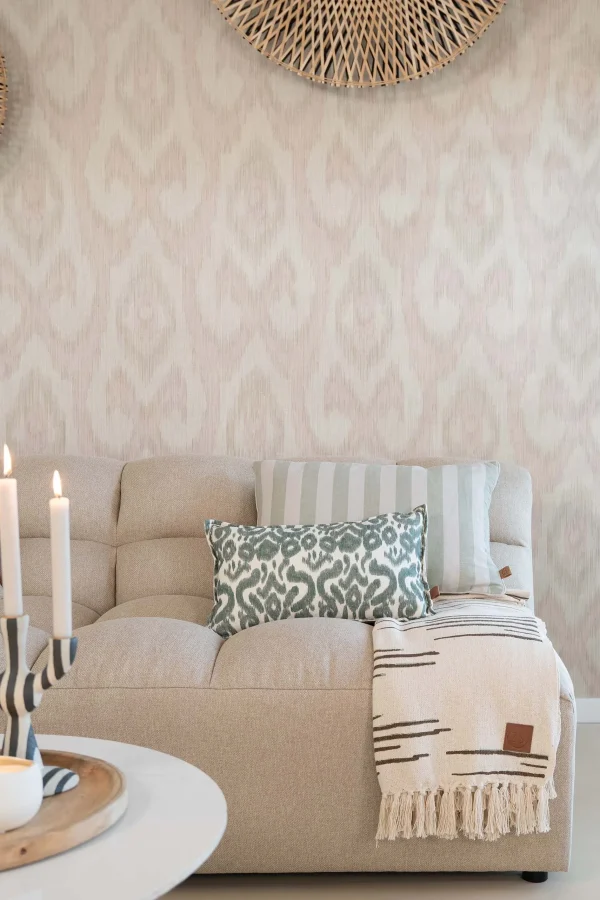 Clearance kussen ornament print en madeliefje 50x30cm Kussens