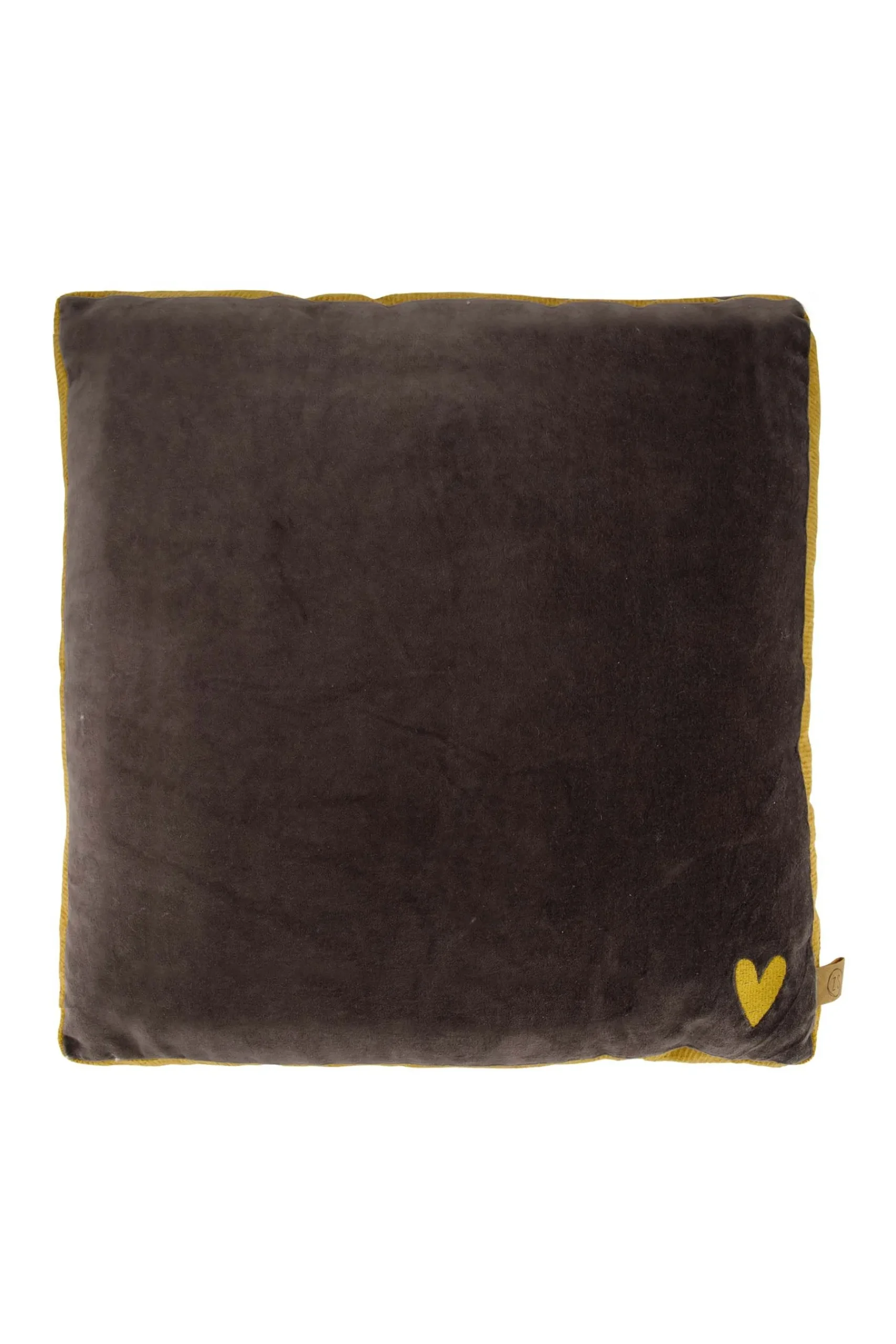 zusss_kussen_velvet_met_brede_rand_xcm_antracietgrijsoker_0.webp Fashion kussen velvet met brede rand 45x45cm Kussens