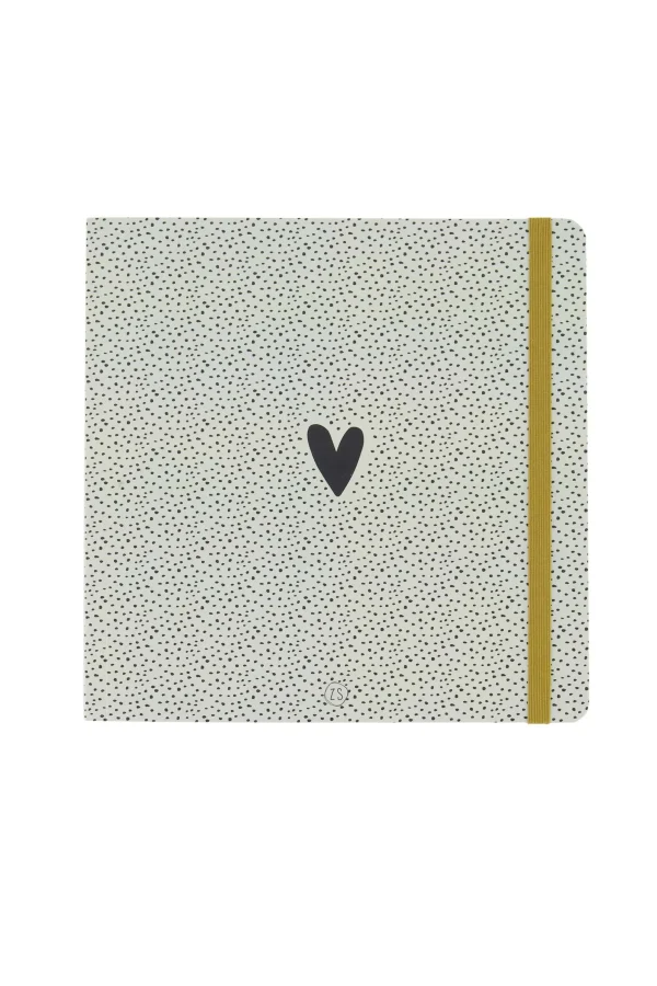 New notitieboek hartje en stipjes Notitieboeken & Schrijfwaren