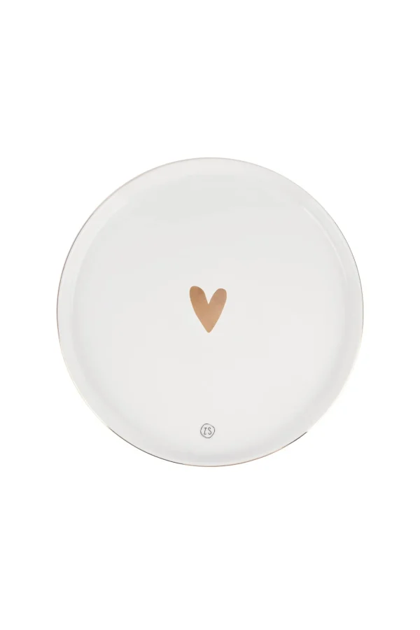 Best ontbijtbord goud hartje Servies