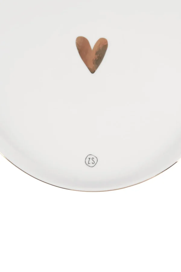 Best ontbijtbord goud hartje Servies