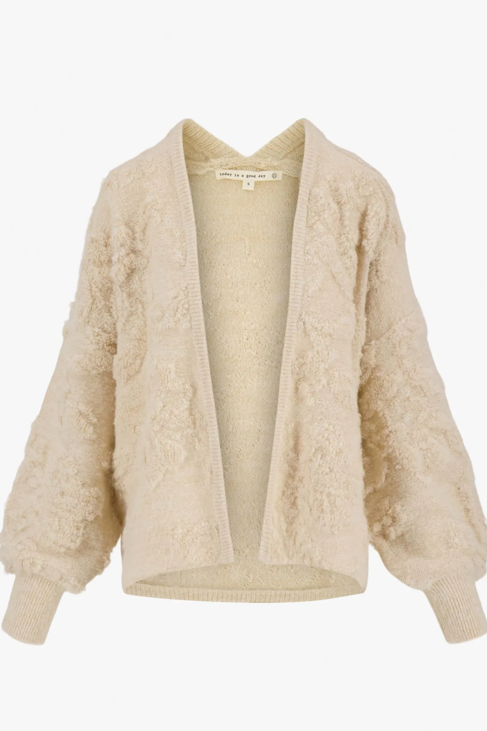 zusss_openvallend_vest_met_lurex_jacquard_creme_1.webp Best Sale openvallend vest met lurex jacquard Vesten