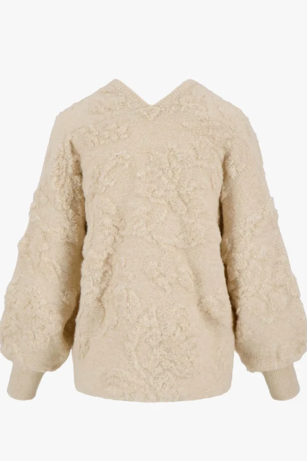 Best Sale openvallend vest met lurex jacquard Vesten