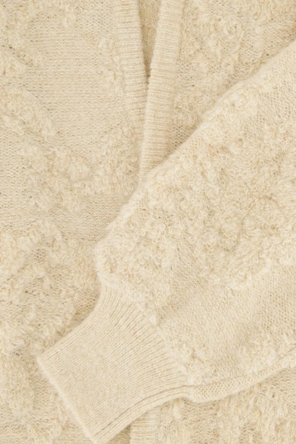 Best Sale openvallend vest met lurex jacquard Vesten