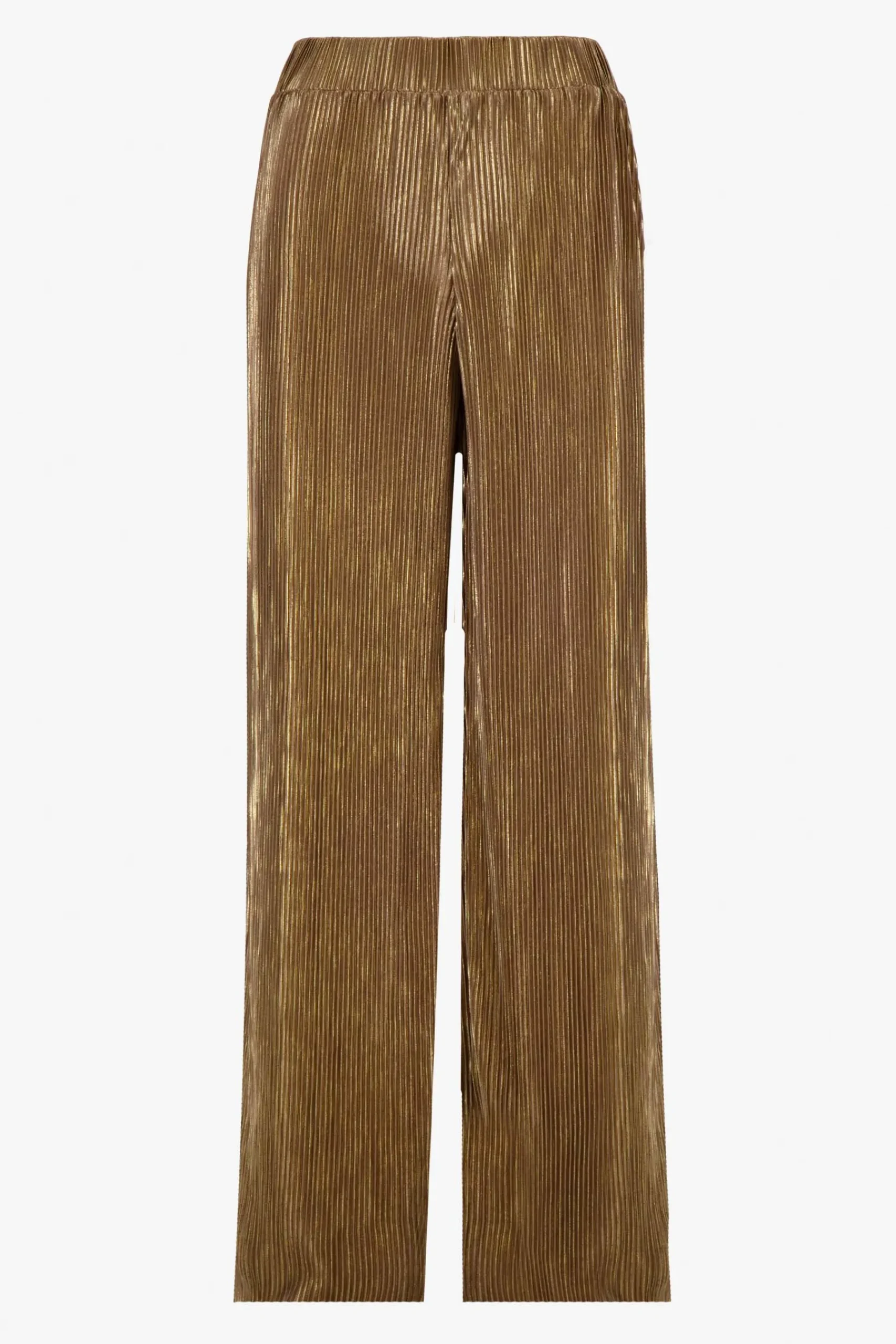 zusss_plisse_broek_champagne_goud_0.webp Clearance plisse broek goud Broeken & Jeans