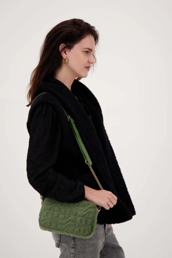 Flash Sale schoudertasje met stiksels Schoudertassen & Handtassen