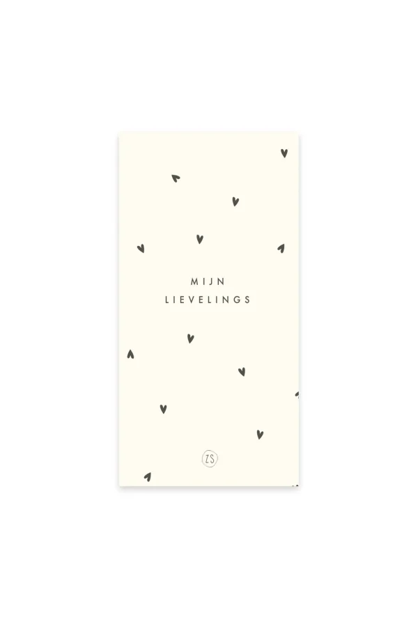 Best Sale servetten mijn lievelings hartjes 11x20cm Servetten