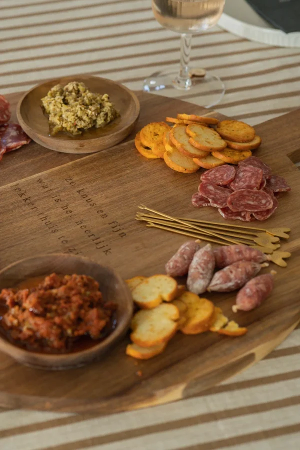 Online set van 6 borrelprikkers hartje Bestek