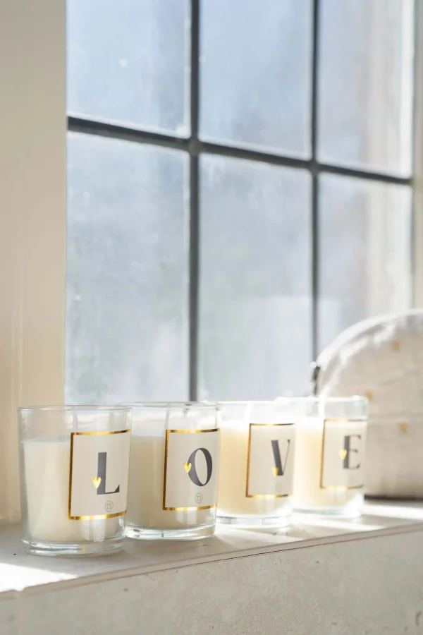 Best Sale set van 4 kaarsjes saliegroen Bad