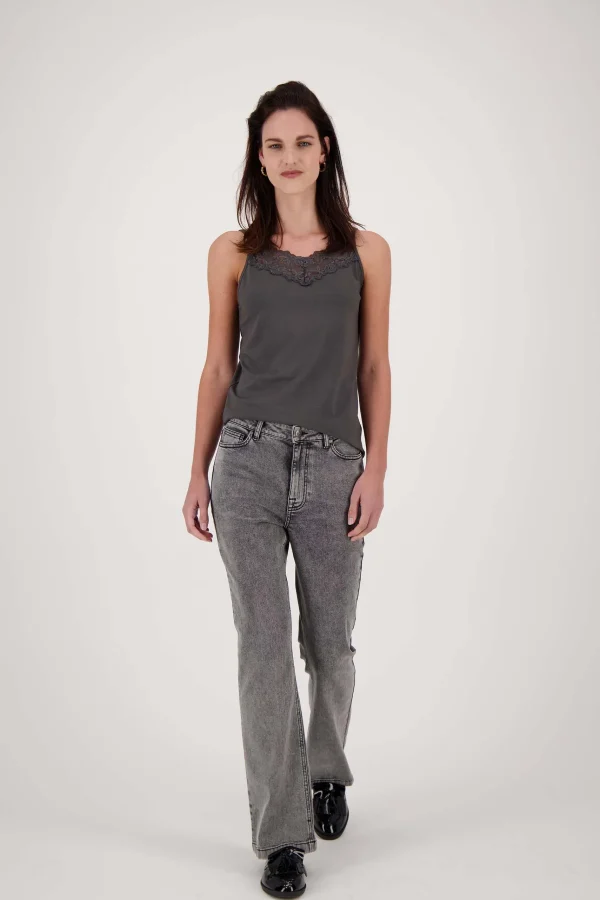 Best spaghetti top met kant Tops